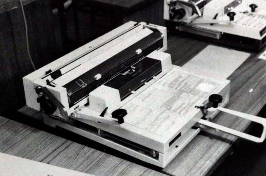 Máy đánh chữ PANreader mà “Quái vật” tiết lộ hắn đã sử dụng để viết thư đe dọa.